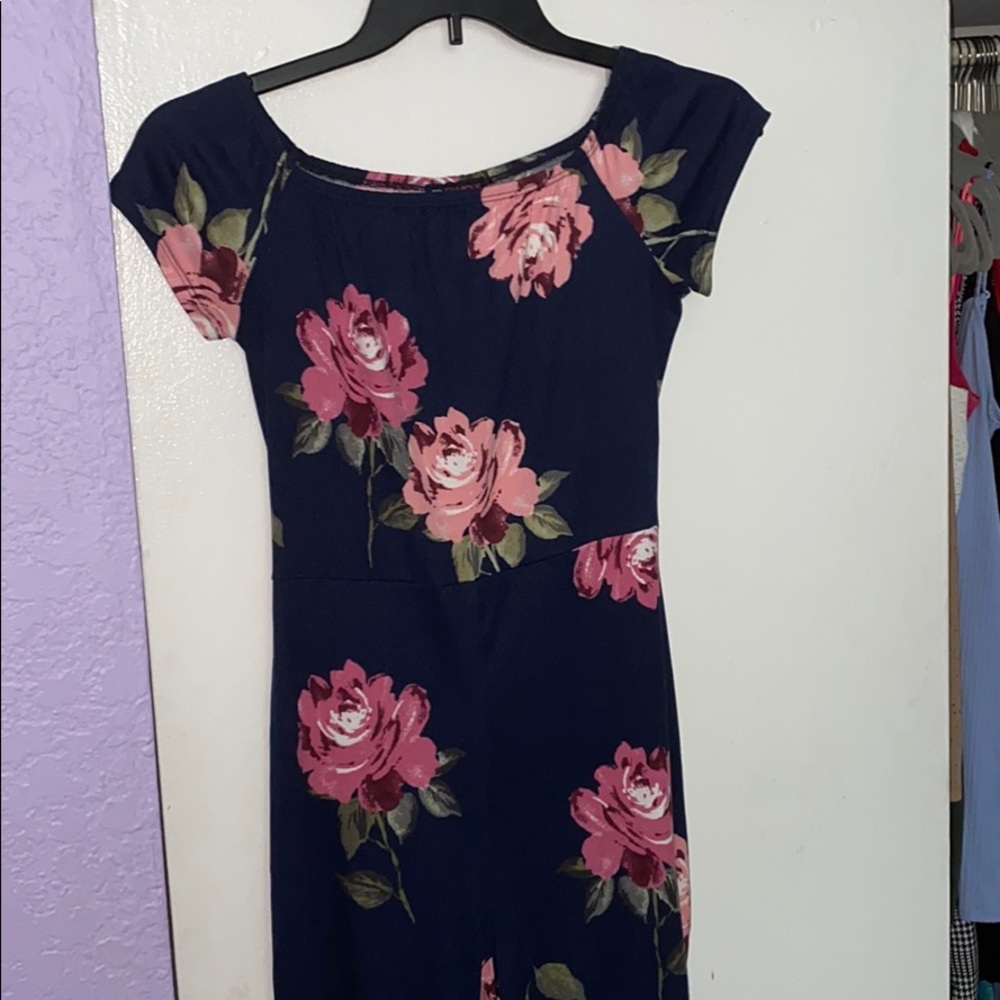 Romper with a cut out in the back